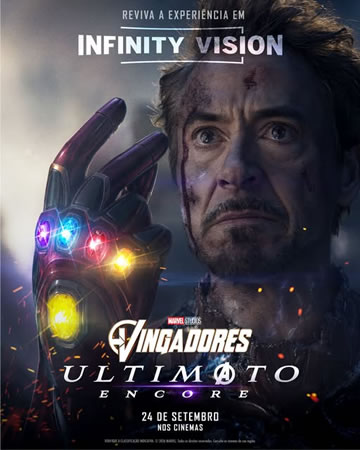 Vingadores Ultimato Encore no Cinemaxs